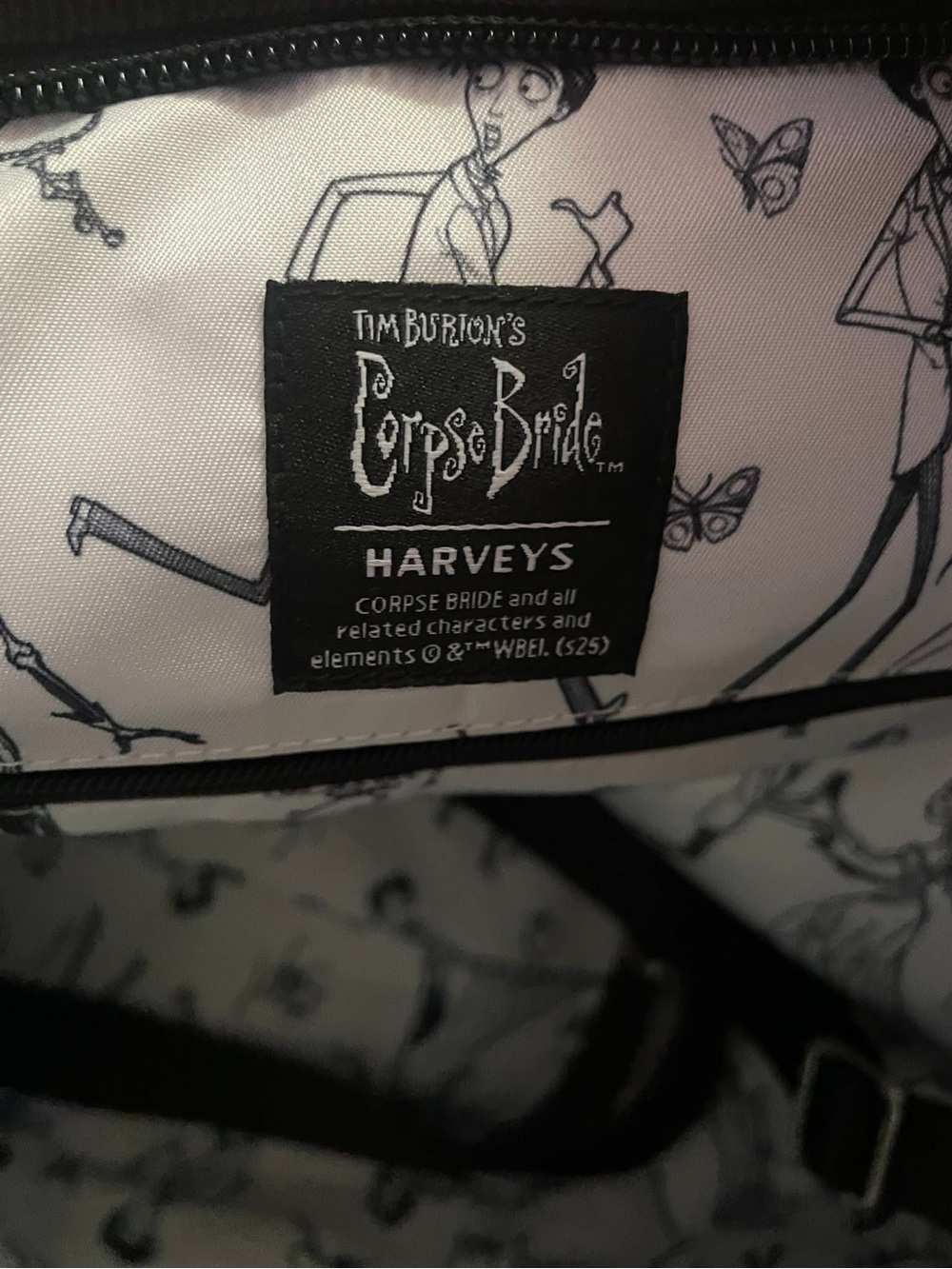 Harveys Tim Burton Corpse Bride Blue Graphic Tote Bag - Picture 7 of 7